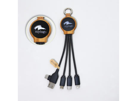C&A Ladekabel "ECO Cable LED Round Bamboo"