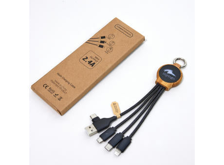 C&A Ladekabel "ECO Cable LED Round Bamboo"