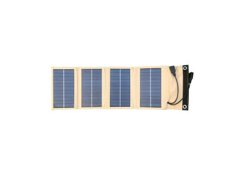 Faltbare Outdoor Solarmatte SM01 mit 4 Solarpanels und 7W Blau Camouflage