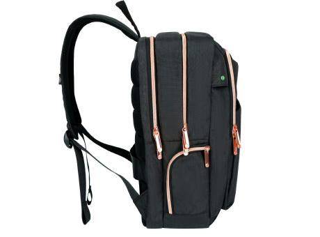SwissDigital Design KATY ROSE Black Platinum Backpack