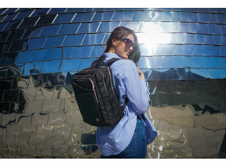 SwissDigital Design KATY ROSE Black Platinum Backpack