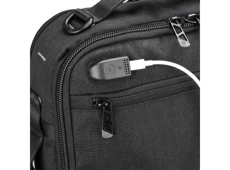 Swissdigital Design BERG Black Hybrid Briefcase