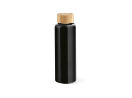 Indus Trinkflasche aus Borosilikatglas mit Bambusdeckel, 510 ml