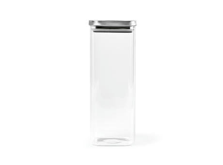 Delacroix 2100 Behälter aus Borosilikatglas, 2130ml. Deckel aus recy.Edelstahl