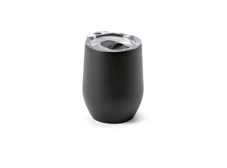 Tigris Reisebecher recy.Edelstahl, 320 ml. Doppelwandig mit Deckel