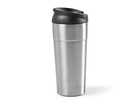 Columbia Reisebecher recy.Edelstahl, 510ml. Doppelwandig mit Schiebedeckel