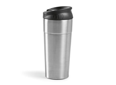 Columbia Reisebecher recy.Edelstahl, 510ml. Doppelwandig mit Schiebedeckel