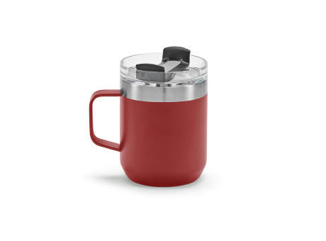 Shinano Tasse recy.Edelstahl, 440 ml. Doppelwandig mit drehbarem Deckel