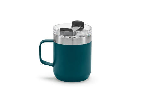 Shinano Tasse recy.Edelstahl, 440 ml. Doppelwandig mit drehbarem Deckel