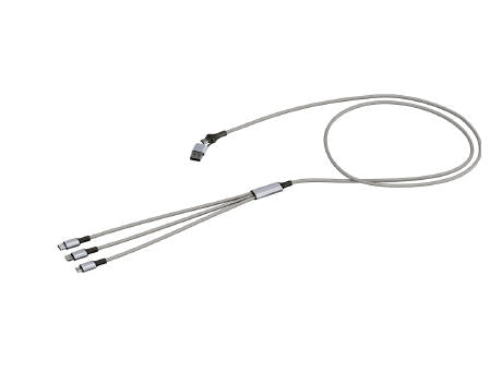 Braided - Kabel mit Dreifachstecker