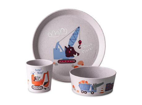 KOZIOL CONNECT TRUCKS Kleiner Teller + Schale + Becher