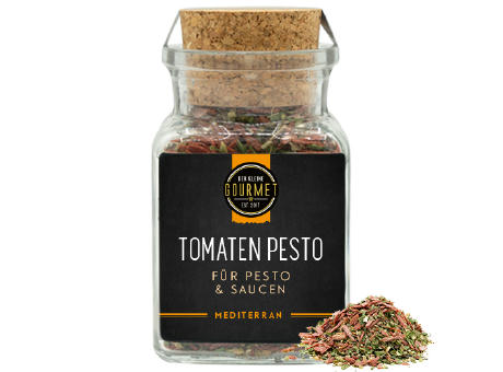Tomaten Pesto Gewürz Korkenglas