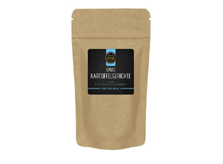 Kartoffel Gewürz Kraftpapierbeutel
