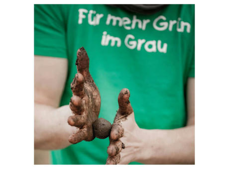 3 Samenbomben im Stoffbeutel