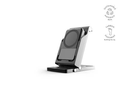 Trinifty 3-in-1 Wireless Charger aus rABS mit 5000 mAh