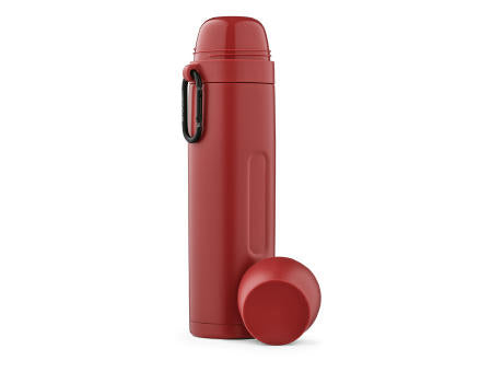Flinders Thermos recy.Edelstahl, 1080 ml. Mit 2 Bechern und Karabiner