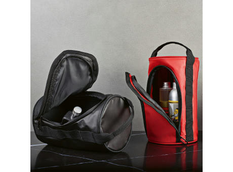 Riga 5,7L Kulturtasche aus rPET. Zylindrische Form mit Tragegriff