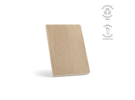 Andersen A5 Notizbuch. Einband aus Zuckerrohr. 196 Seiten 80gsm recy.Papier