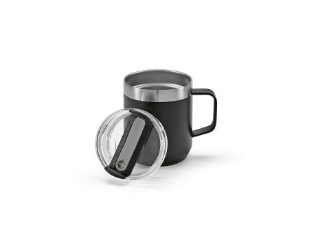 Shinano Tasse recy.Edelstahl, 440 ml. Doppelwandig mit drehbarem Deckel
