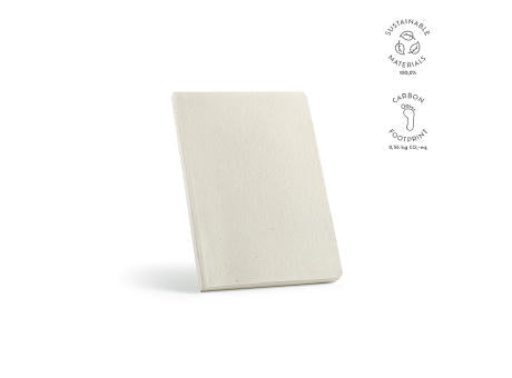 Austen A5 Notizbuch mit Hanfeinband. 196 Seiten aus 80gsm recy.Papier