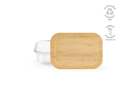 Van Gogh 500 Lunchbox aus Borosilikatglas mit Bambusdeckel, 520 ml