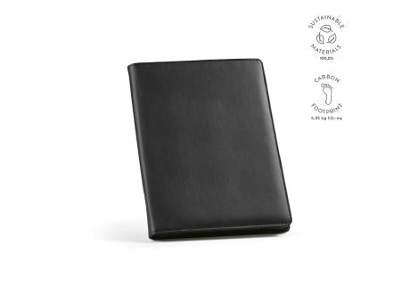 Orwell A4-Mappe aus rPU. Notizblock mit 64-seitigem FSC® und Reißverschluss