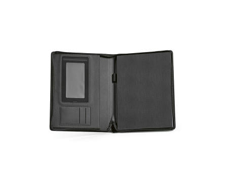 Orwell A4-Mappe aus rPU. Notizblock mit 64-seitigem FSC® und Reißverschluss