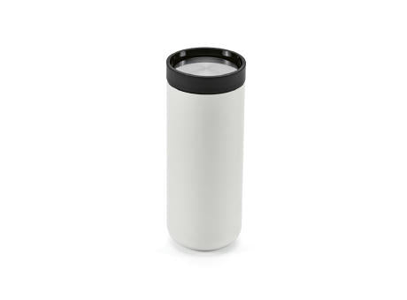 Senegal Reisebecher recy.Edelstahl, 400 ml. Mit 360°Push-Verschluss