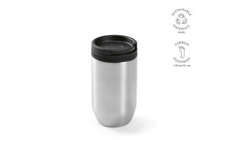 Okavango Reisbecher recy.Edelstahl, 430ml. Dopplewandig und Auslaufsicher
