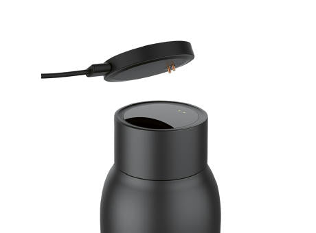 La Plata Trinkflasche recy.Edelstahl (rSS), 650 ml. Mit LED-Anzeige