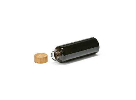 Indus Trinkflasche aus Borosilikatglas mit Bambusdeckel, 510 ml