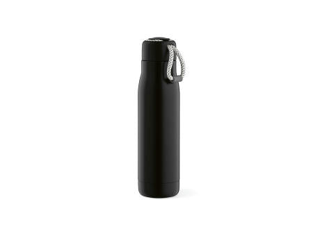 Lena Trinkflasche recy.Edelstahl, 570 ml. Mit Tragegriff aus rPET