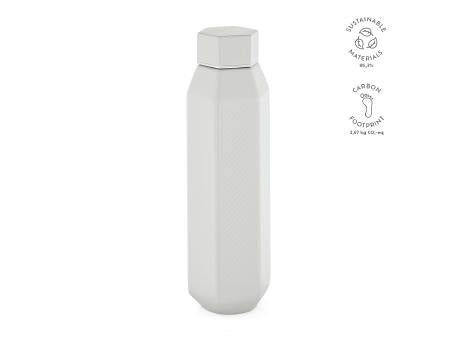 Hexagul Trinkflasche aus recy.Edelstahl, 530ml. Doppelwandig