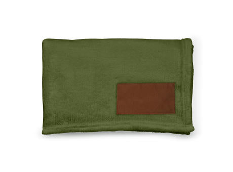 Van-Eyck Decke aus rPET (240 g/m²). Mit personalisierbarem Aufnäher