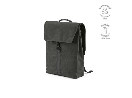 Prague 25L Rucksack, recy.Baumwolle. Hakenverschluss. Laptops bis 17"