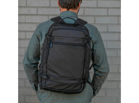Galindo 22L Rucksack aus rPET. Seitlichem Griff. Laptops bis 17"