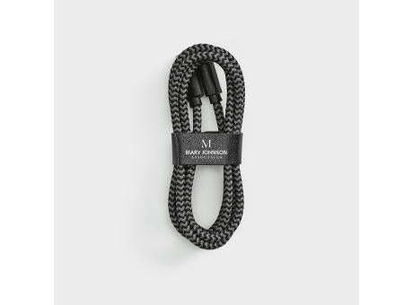Leibniz Kabel aus rPET. 1 m. USB-C auf USB-A. Schnellladefunktion