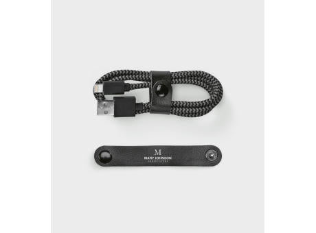 Bernoulli Kabel aus rPET. 1 m. USB-A auf Lightning. Schnellladefunktion