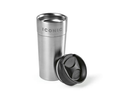 Columbia Reisebecher recy.Edelstahl, 510ml. Doppelwandig mit Schiebedeckel