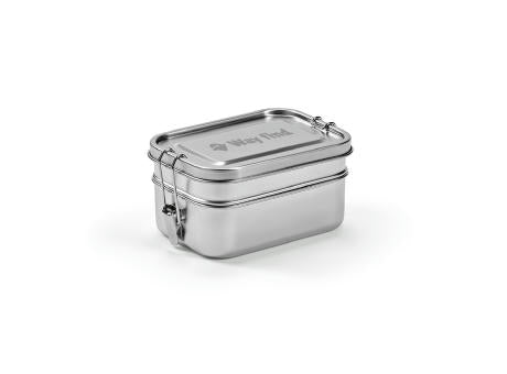Picasso Lunchbox recy.Edelstahl, 1240 ml. Mit seitlichen Verschlussklammern