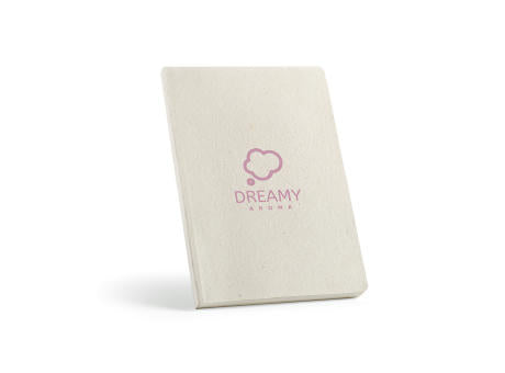 Austen A5 Notizbuch mit Hanfeinband. 196 Seiten aus 80gsm recy.Papier