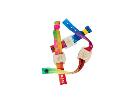 NFC Armband mit Holzbutton