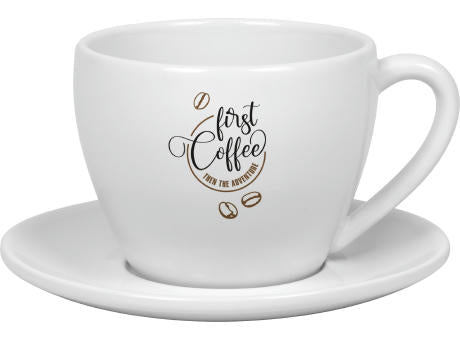 KÖNITZ Porzellan Becher / Tasse mit Untertasse Coffee Bar FIVE