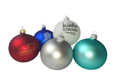 Weihnachtskugel 10 cm , Christbaumkugel , Logokugel