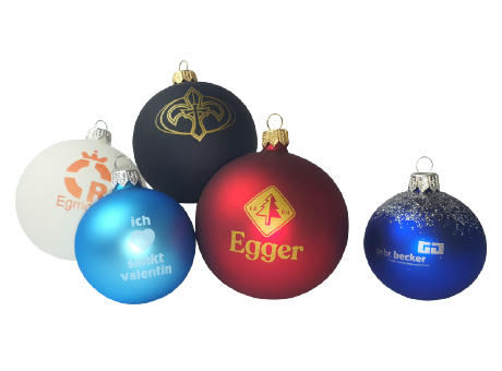 Weihnachtskugel 10 cm , Christbaumkugel , Logokugel