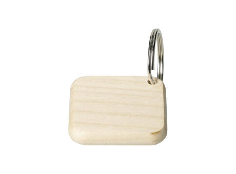 Holzschlüsselanhänger "Maple" eckig