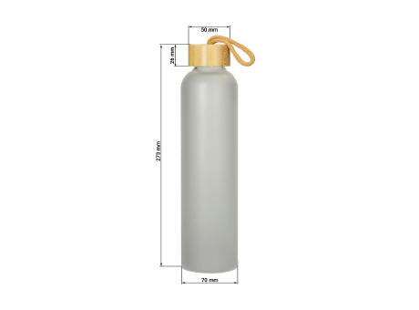 Glasflasche "Bamboo" 750 ml, Frosted