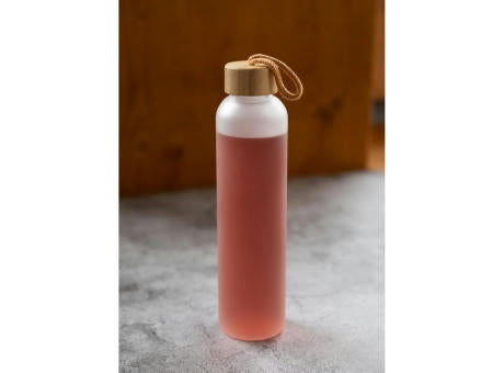 Glasflasche "Bamboo" 750 ml, Frosted