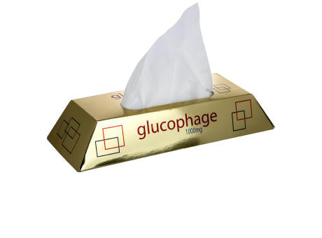 Taschentuchbox Goldbarren