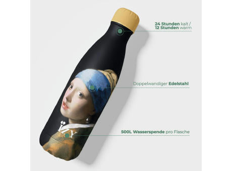 Trinkflasche / Thermos Flasche x Pearl Earring - 500 ml